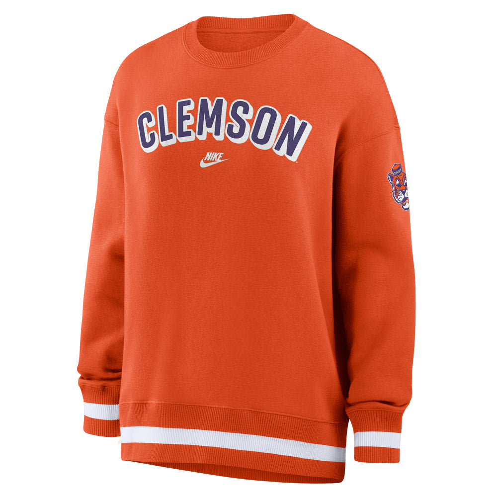 Clemson Nike Women’s Legacy Phoenix Oversized Crewneck - ORANGE
