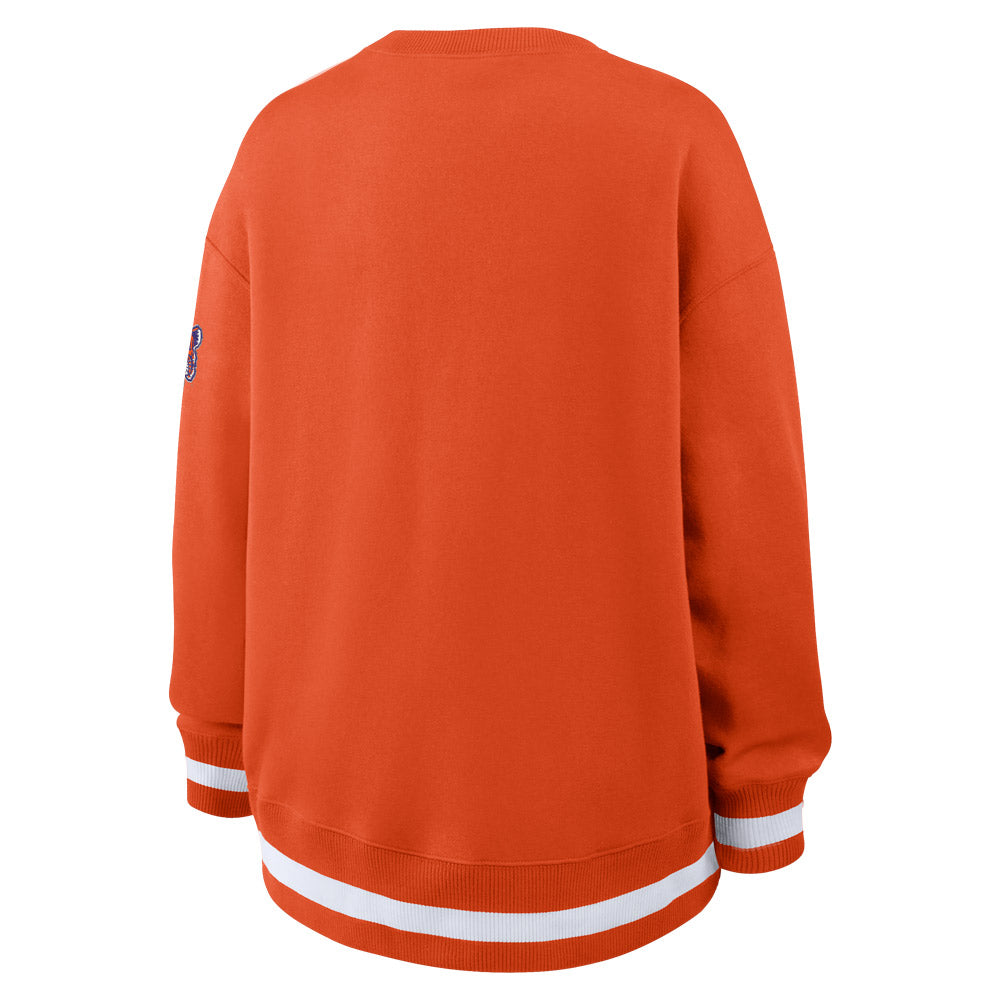 Clemson Nike Women’s Legacy Phoenix Oversized Crewneck - ORANGE