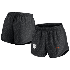 Clemson Nike Women's Pattern Tempo Short - BLACK