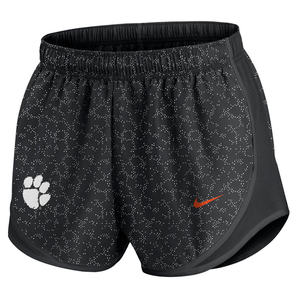 Clemson Nike Women's Pattern Tempo Short - BLACK