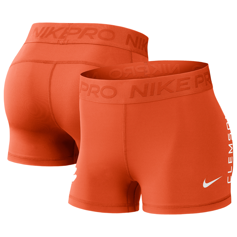 Clemson Nike Women's Pro Short - ORANGE