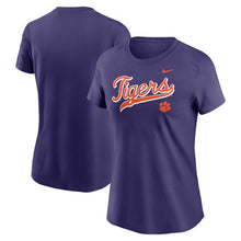 Clemson Nike Women's Script Tigers Tee - PURPLE