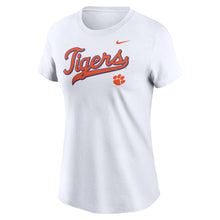 Clemson Nike Women's Script Tigers Tee - WHITE