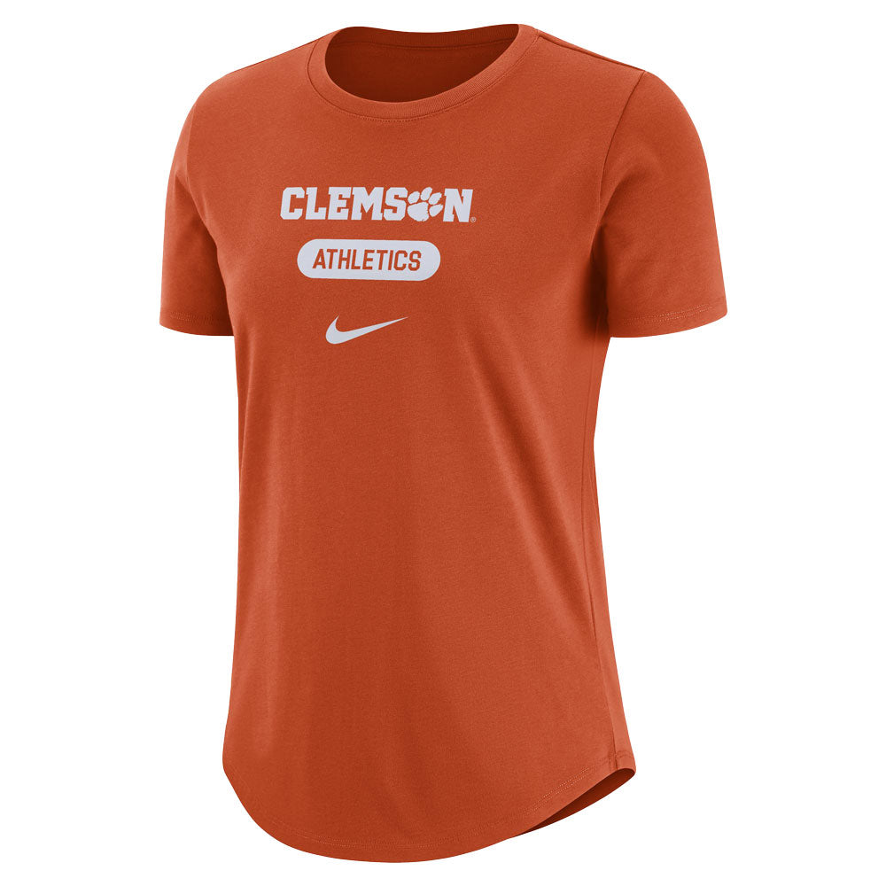Clemson Nike Women's Short Sleeve Cotton University Tee  - ORANGE