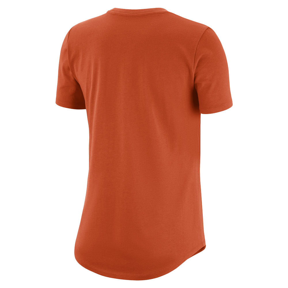 Clemson Nike Women's Short Sleeve Cotton University Tee  - ORANGE