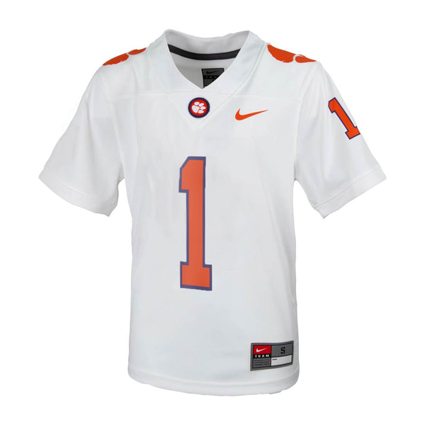 Clemson Nike Youth #1 Away Football Jersey