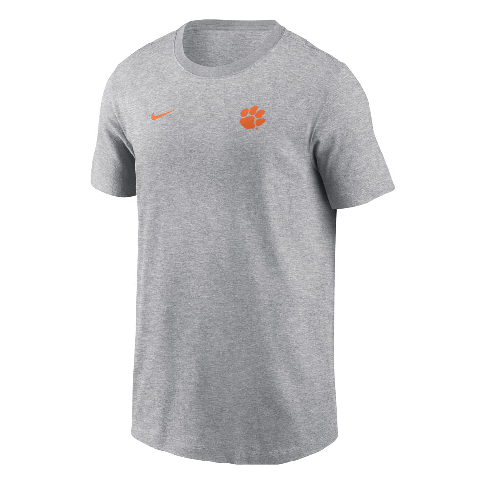 Clemson Nike Youth Legend Small Logo Tee - LT GREY