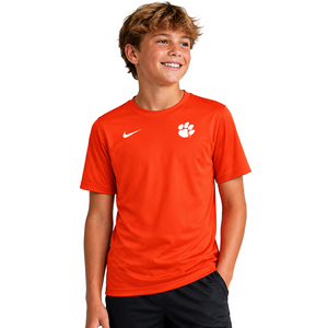 Clemson Nike Youth Legend Small Logo Tee - ORANGE