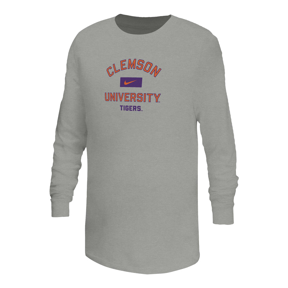 Clemson Nike Youth Long Sleeve University Tee