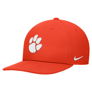 Clemson Nike Youth Pro Flatbill Paw Cap - ORANGE