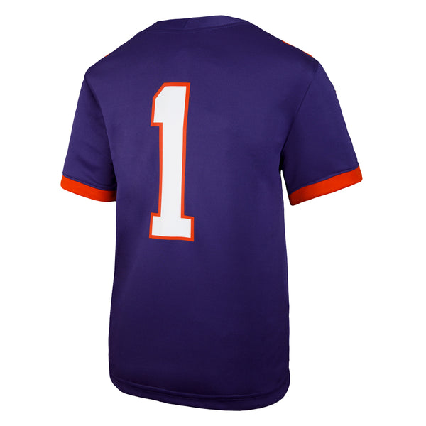 Clemson Nike Youth Replica Football Jersey - PURPLE
