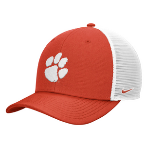 Clemson Nike Youth Rise Paw Trucker Cap - ORANGE