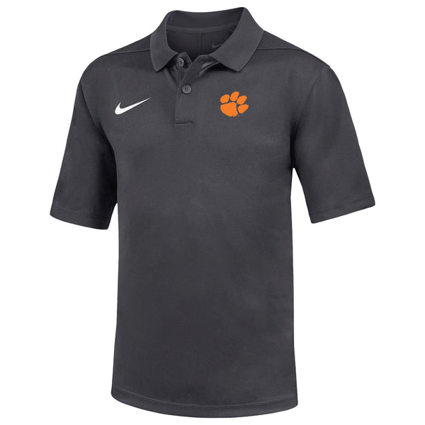 Clemson Nike Youth Victory Polo - DK GREY