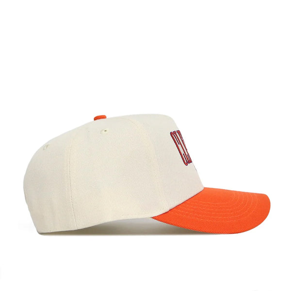 Clemson No Rivals Retro Block Clemson Cap - WHI/ORG