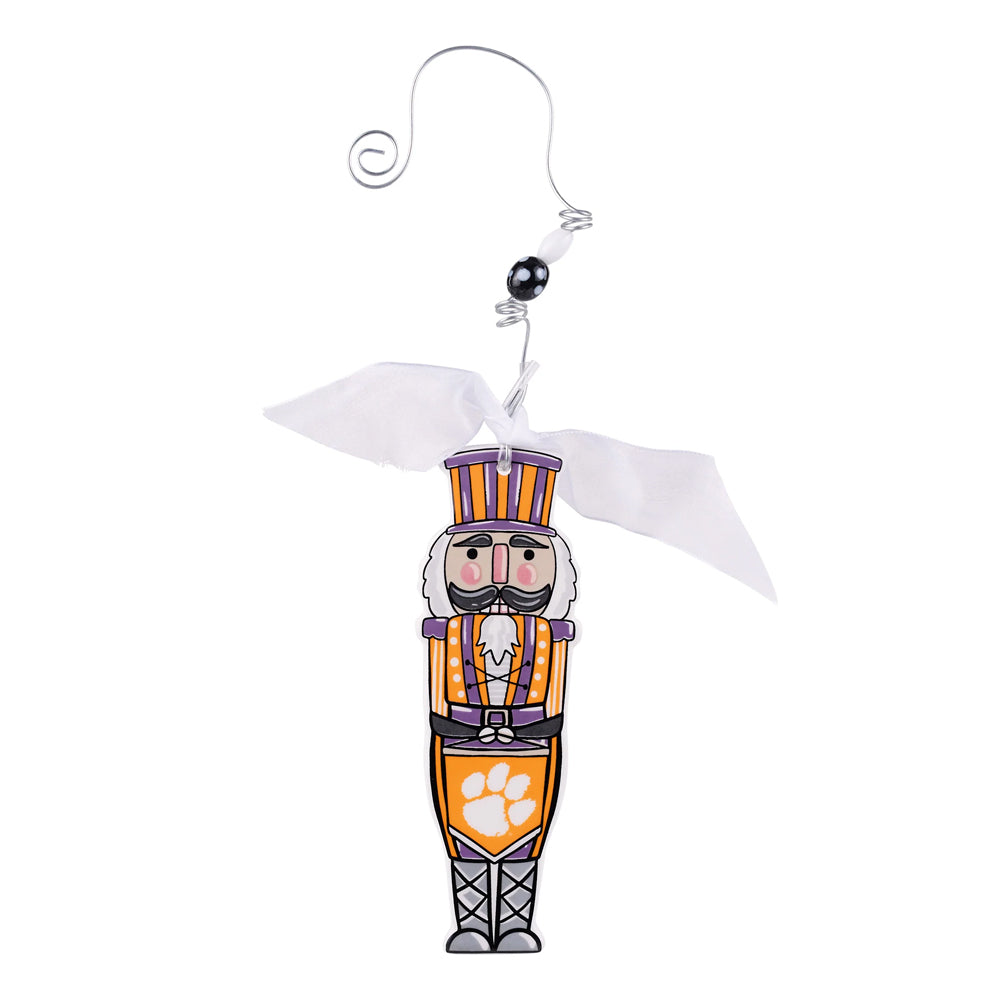 Clemson Nutcracker Flat Ornament