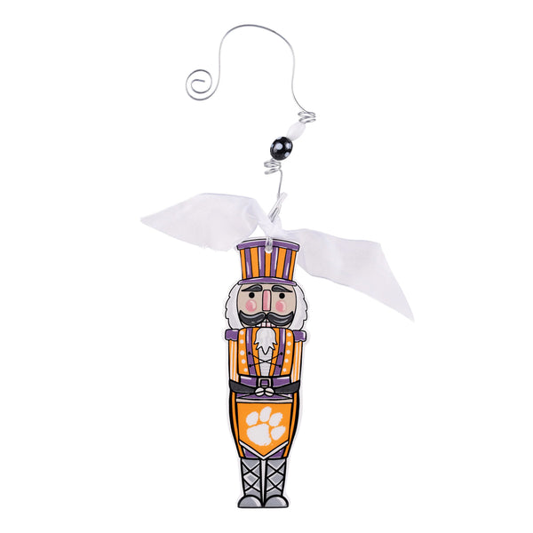 Clemson Nutcracker Flat Ornament