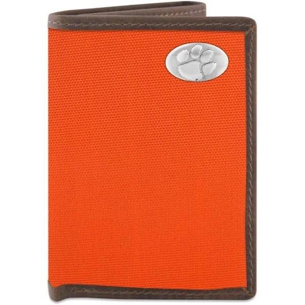 Clemson Nylon Orange Concho Wallet - ORANGE