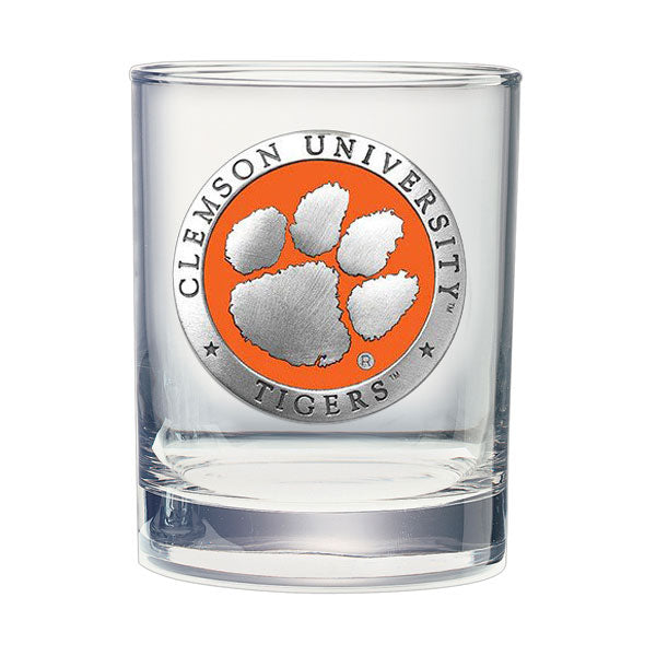 Clemson Old Fashioned Glass 