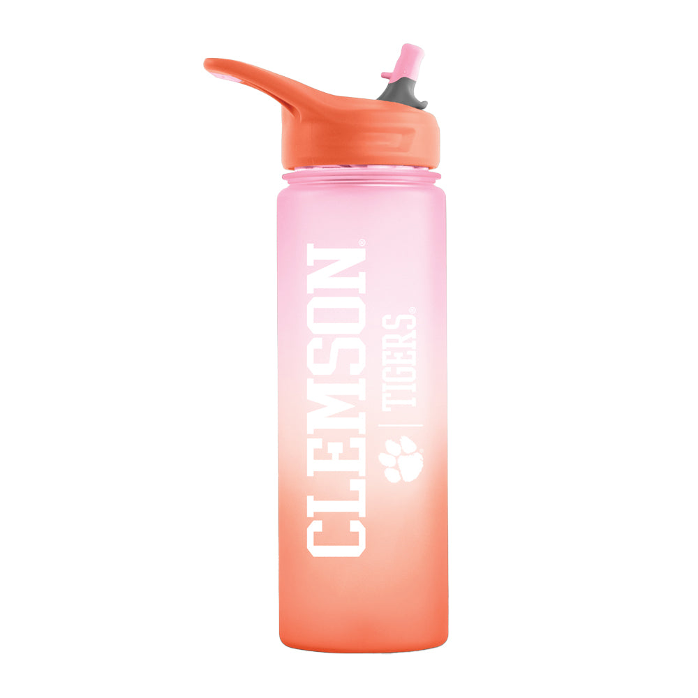 Clemson Ombre Plastic Water Bottle