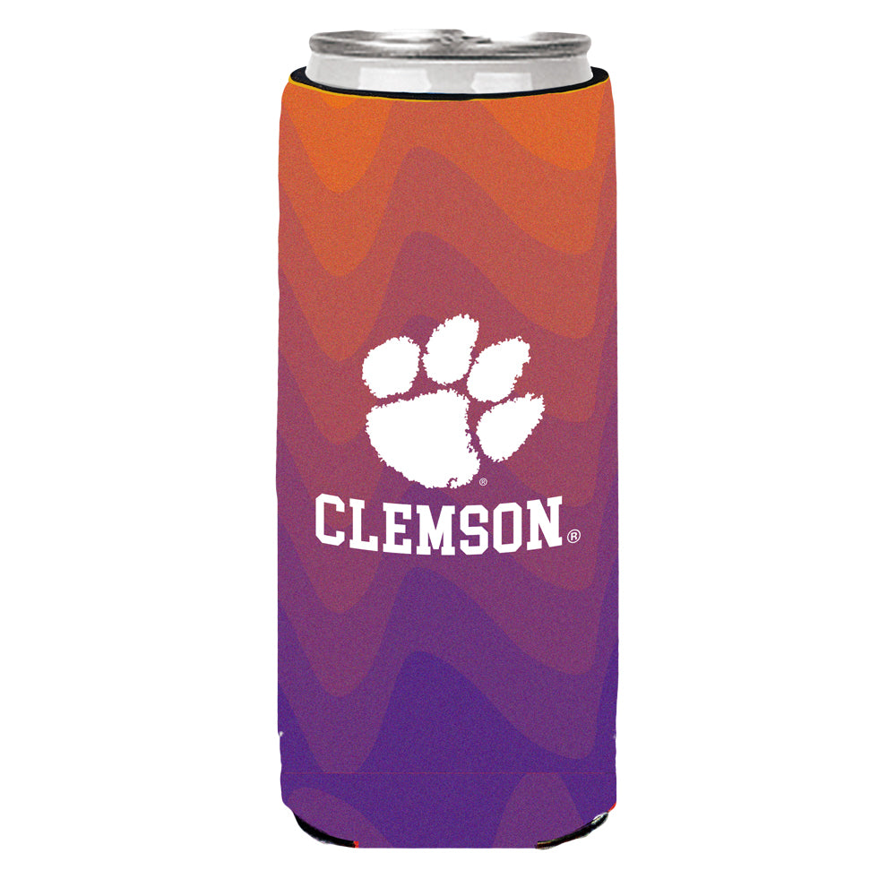 Clemson Ombre Skinny Can Coozie