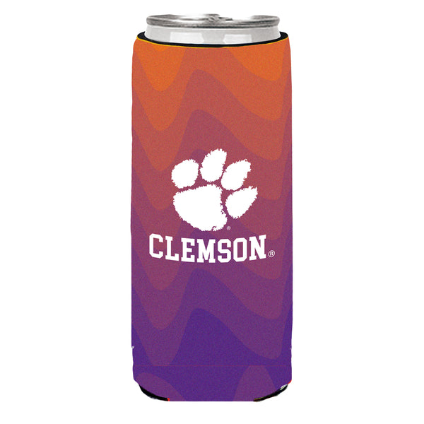 Clemson Ombre Skinny Can Coozie
