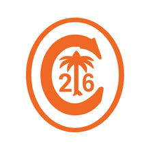 Clemson Orange And Clear C Crest Decal
