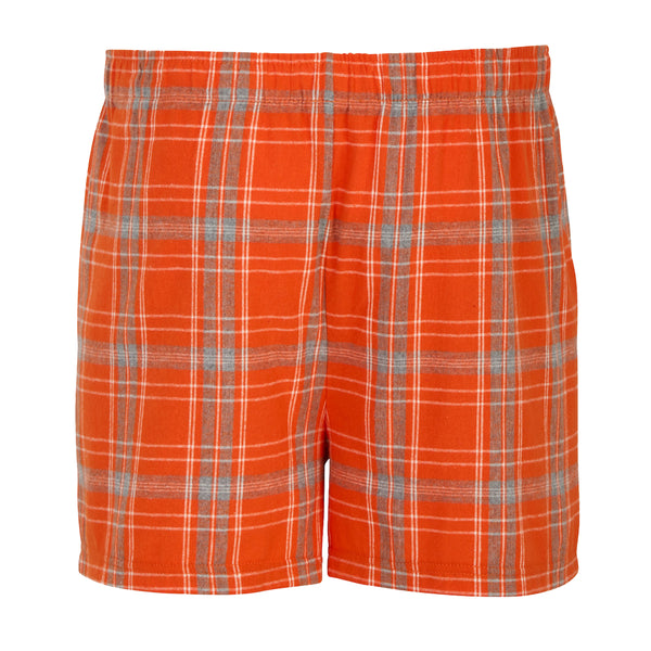Clemson Orange Flannel Short - ORANGE