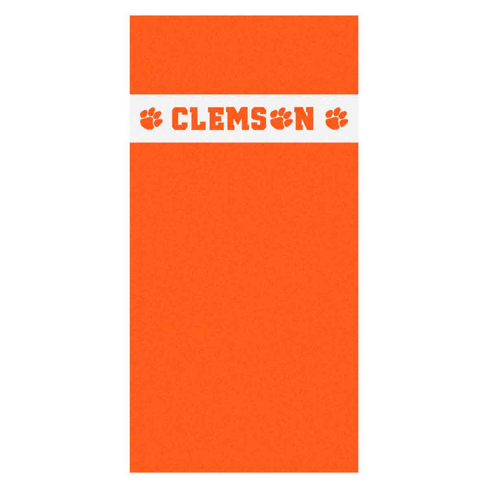 Clemson Orange Stripe Beach Towel - ORANGE