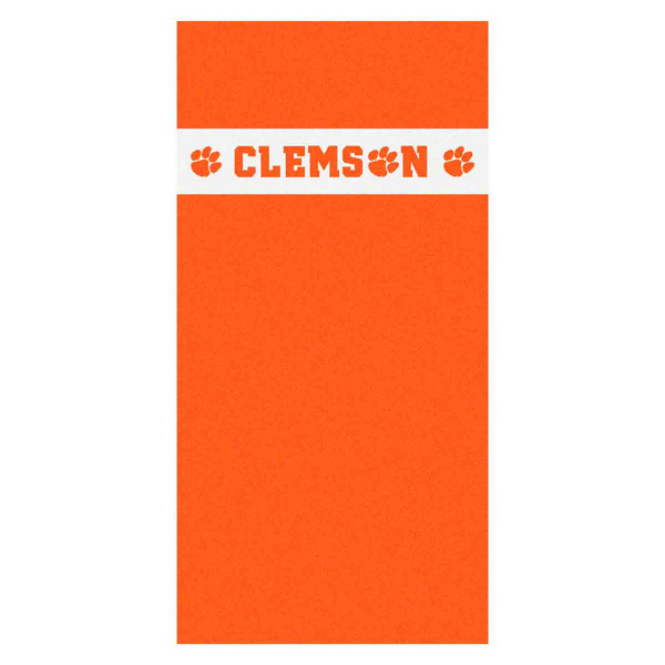 Clemson Orange Stripe Beach Towel - ORANGE