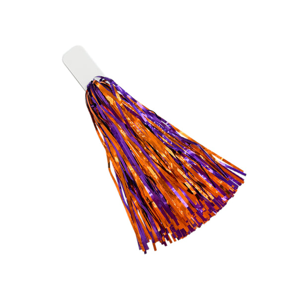 Clemson Orange and Purple Metallic Pom Pom