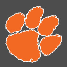 Clemson Outlined Paw Die-Cut Decal
