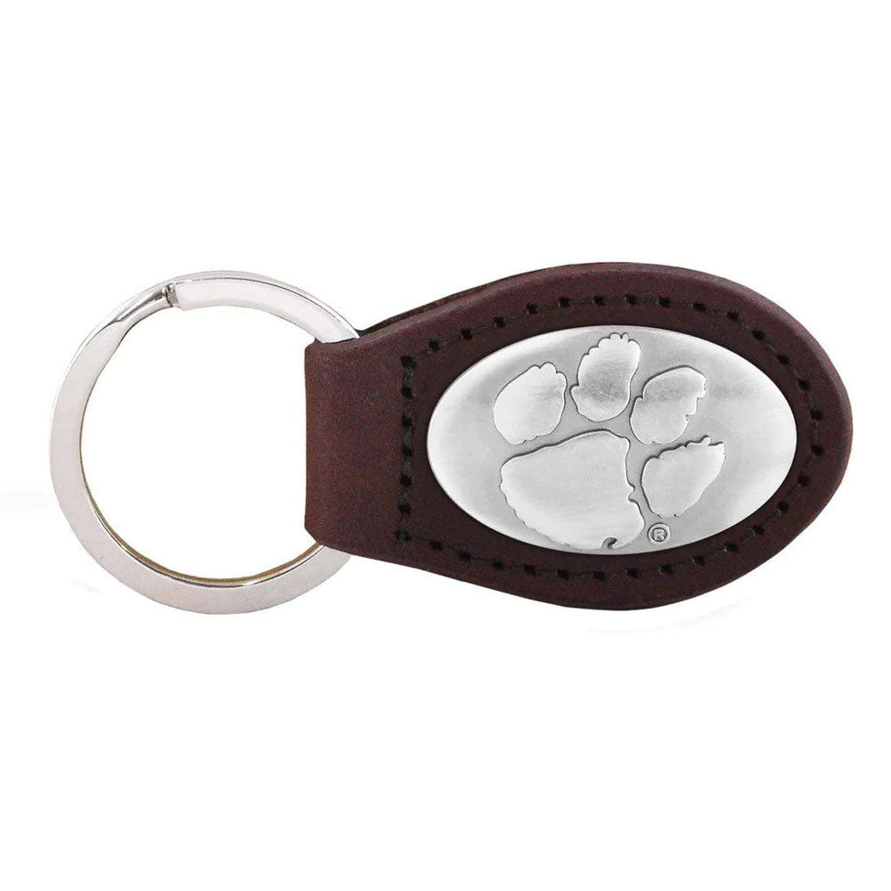 Clemson Oval Concho Keychain
