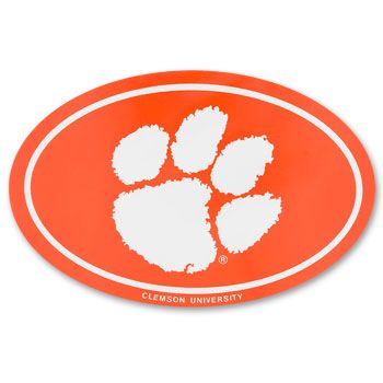 Clemson Oval Paw Magnet
