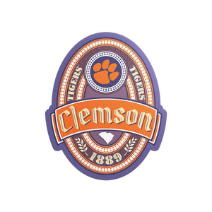 Clemson Oval Sign Sticker