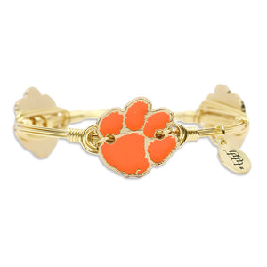 Clemson Paw Bangle Bracelet