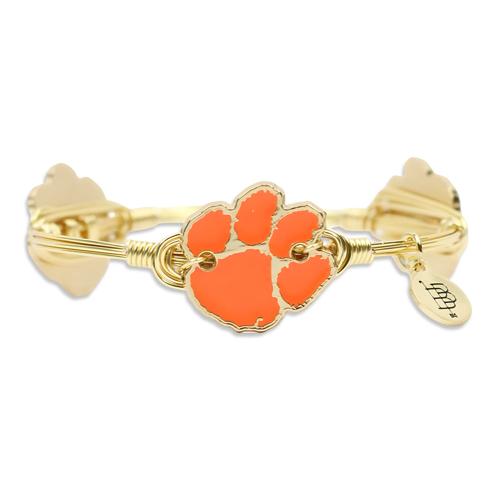 Clemson Paw Bangle Bracelet