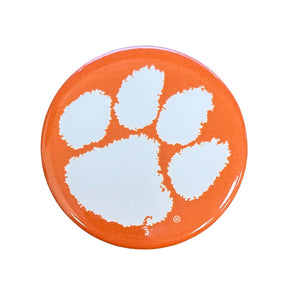 Clemson Paw Button - ORANGE
