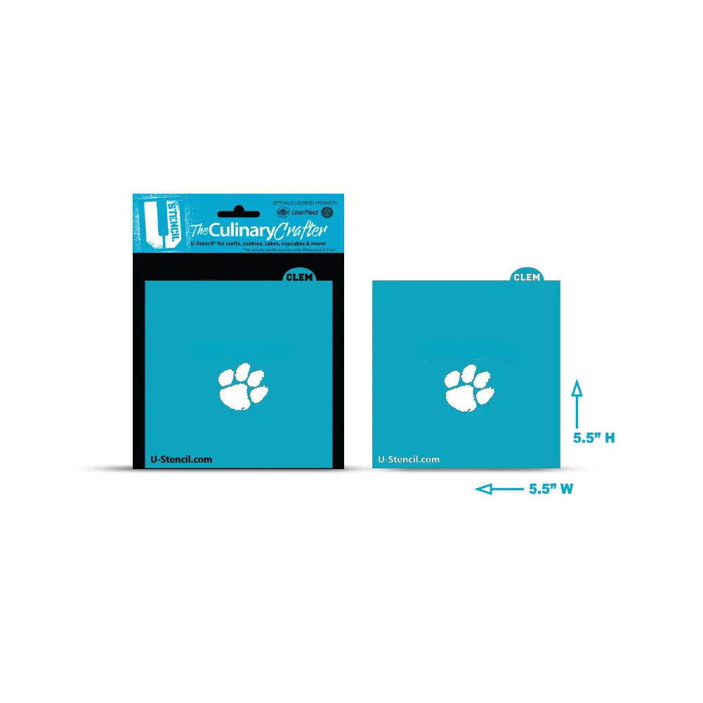Clemson Paw Culinary Crafter Stencil