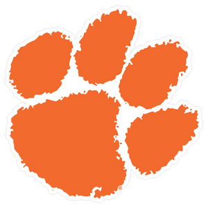 Clemson Paw Decal Dizzler - ORANGE