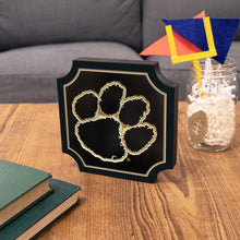 Clemson Paw Desk Plaque