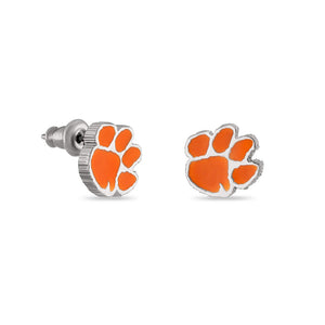 Clemson Paw Earrings