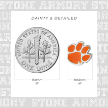 Clemson Paw Earrings
