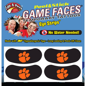 Clemson Paw Eye Black Tattoo - BLACK