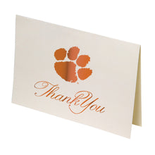 Clemson Paw Foil Thank You 10-Pack Notecard Set