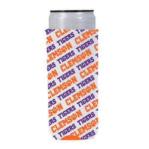 Clemson Paw Hammer All Over Slim Koozie