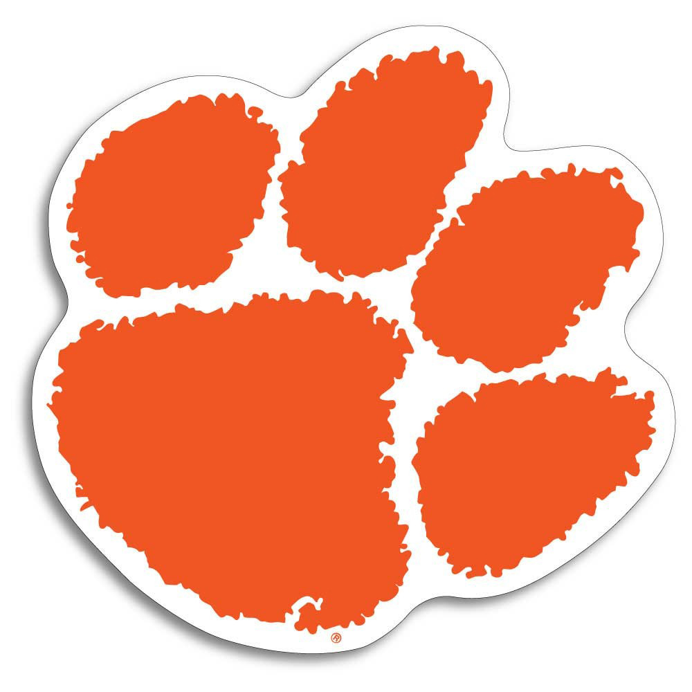 Clemson Paw Magnet - ORANGE