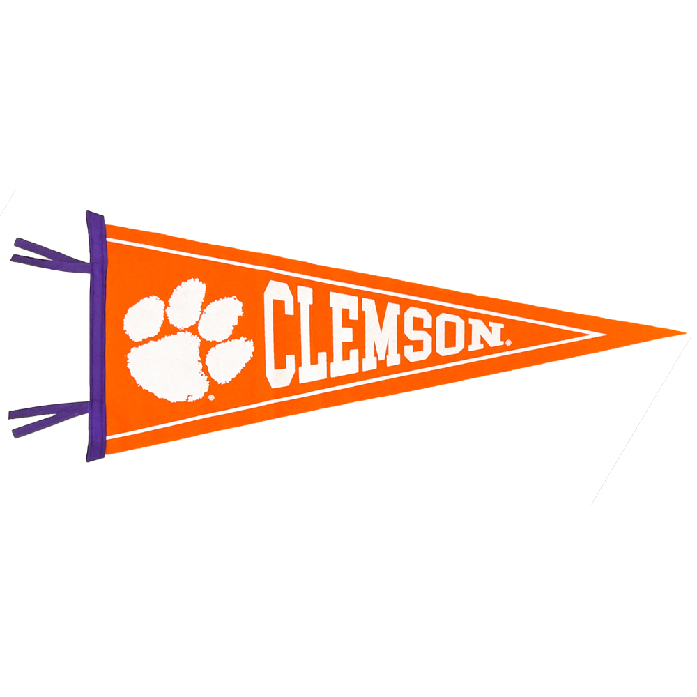 Clemson Paw Pennant