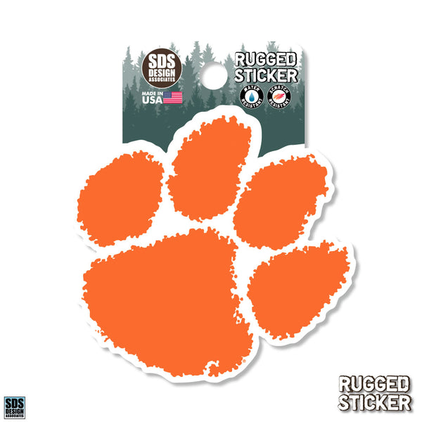 Clemson Paw Rugged Decal