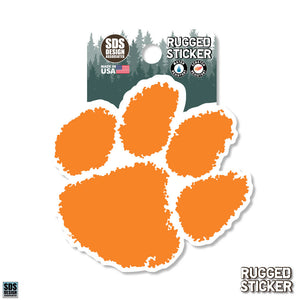 Clemson Paw Rugged Decal