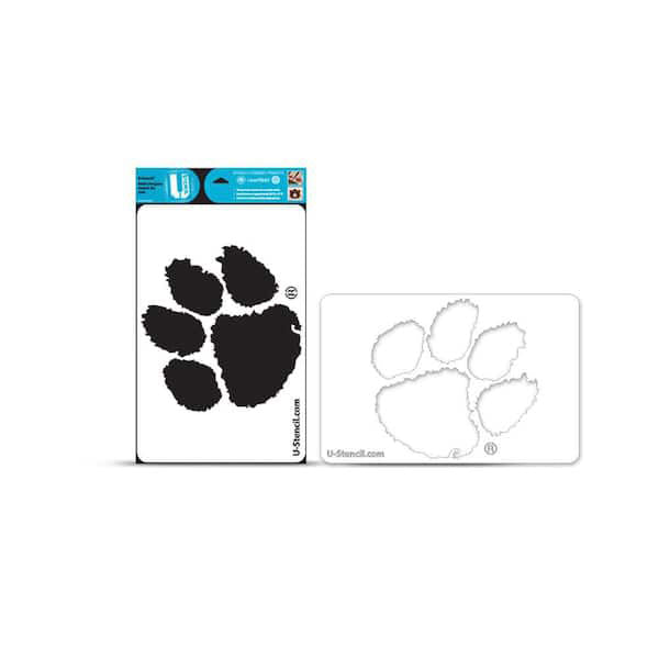 Clemson Paw Stencil